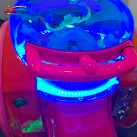 Manège à bascule double populaire avec éclairage LED, machine à bascule électrique à monnayeur pour enfants, idéal pour les zones de jeux pour enfants