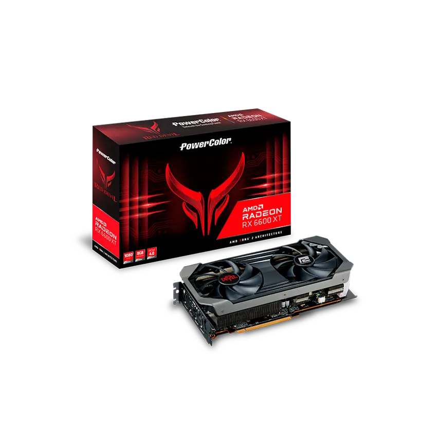 Новая герметичная упаковка POWERCOLOR RX6600XT RED DEVIL 8G OC для игровых настольных игр GPU rx 6600