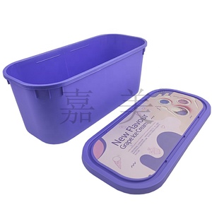 5 Ltr <b>Plastic</b> Ice Cream <b>Container</b> Rectangle 166OZ Large Capacity <b>Food</b> Grade PP Ice Cream Box 5l gelato pots IML label Lid - Product Image 5