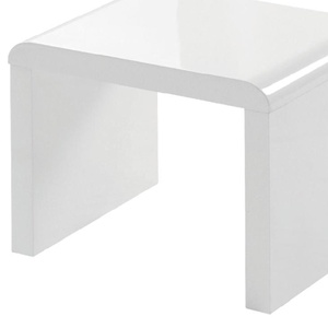 <strong>Nest</strong> <strong>of</strong> 3 <strong>Tables</strong> High Gloss Wood <strong>White</strong> Nesting Coffee <strong>Table</strong> Multi-functional Living Room - Product Image 3