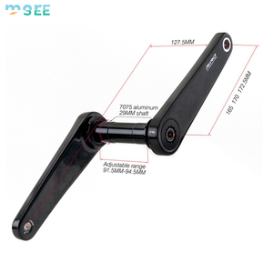 Pédalier de vélo de route en fibre de carbone SeeMore 46/48/50/52/54T haute performance MS Direct Mount avec bras de manivelle et boîtier de pédalier pour vélo de route et gravel - Product Image 4