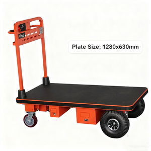 Nhiệm vụ nặng nề bốn-bánh xe điện xe đẩy tay giỏ hàng OEM lưu trữ mua sắm giỏ hàng với 500kg Công suất - Product Image 3