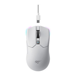 Havit MS974WB Mouse Gaming optikal, Mouse PC Laptop dengan lampu latar RGB tri-mode ringan USB nirkabel terhubung Program dapat disesuaikan - Product Image 2