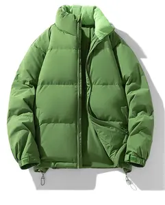 American Winter New Down Jacket Men Loose Large Size Stand Collar Thick Warm Bread Wear Men And Women The Same Coat