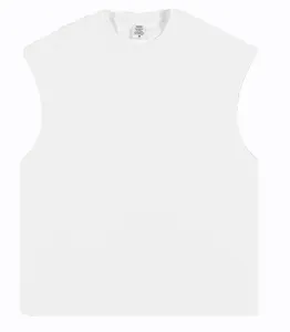 305GSM Logo personalizzato oversize dei pesi massimi 100% cotone palestra sport all'ingrosso da <span class=keywords><strong>donna</strong></span> e da <span class=keywords><strong>uomo</strong></span> gilet e camicie a maniche - Product Image 4