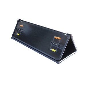 Cubierta de lona rígida de aluminio JIZHENG, triple plegable, con cerradura para la puerta trasera, impermeable, compatible con <span class=keywords><strong>Dodge</strong></span> Ram 1500/2500/3500 F150 (2002-2026) 8 pies - Product Image 3