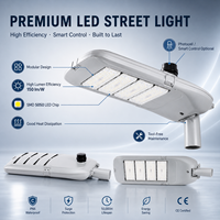 Lampadaire LED extérieur pour autoroute municipale, IP66, conception modulaire, 60W-360W, compatible SmartThings, pour routes urbaines, parkings, jardins