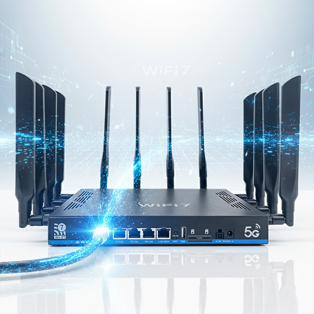 High Performance 2.4GHz 5.0GHz,6.0GHZ Tri-Band 2.5GE WAN 10G SFP 802.11BE Gaming Router Firewall Function 19000Mbps Wifi7 Router