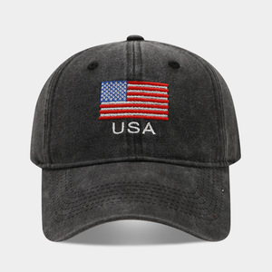 Casquette de baseball de supporter de football 2026, de luxe, sportive, vintage, en tissu Oxford, tendance, avec drapeau national brodé, noire à visière - Product Image 6