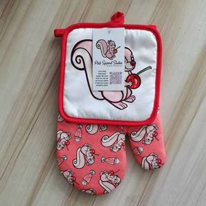 Mitaines de four en <span class=keywords><strong>coton</strong></span> imprimé personnalisé et porte-casserole mitaines de four vierges à sublimation accessoires de cuisine de qualité supérieure - Product Image 2