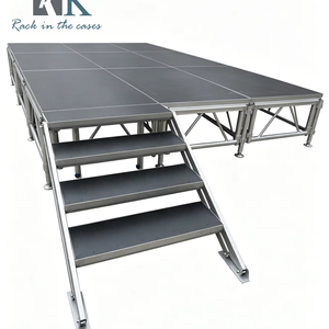 Quick install Stage Mobile Stage Aluminum Alloy Stage for Weddings and Events Simple Mobile Stage for Exhibitions and <b>Shows</b> - Product Image 1