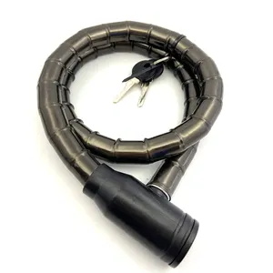 CH-512 Cheap Black Wire Key Bike/Bicycle Cable Lock