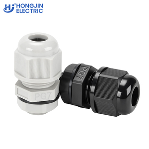 Prensaestopas de nailon impermeable IP69 PG7 de plástico PA66, negro/gris, de bajo voltaje para protección de cableado industrial - Product Image 2