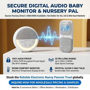 Monitor de Audio para Bebés KT-279LB, Plug and Play, Sin Necesidad de Emparejamiento, Comunicación Bidireccional, Ruido Blanco, Canciones de Cuna, Alcance de 500M, Recargable - Product Image 5