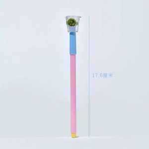 Stylos <span class=keywords><strong>de</strong></span> papeterie à <span class=keywords><strong>encre</strong></span> à base d'eau en forme d'animaux <span class=keywords><strong>de</strong></span> <span class=keywords><strong>dessin</strong></span> animé, stylo <span class=keywords><strong>de</strong></span> signature <span class=keywords><strong>de</strong></span> bureau pour étudiants, design frites et crème glacée, <span class=keywords><strong>bambou</strong></span> 0,5 mm - Product Image 1