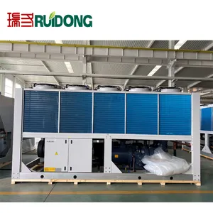 Low Electric Consumption 300KW 80 ton 150 tons Air Cooled Screw Water Chiller
