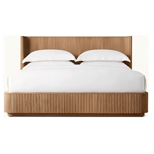 Op maat gemaakt modern <span class=keywords><strong>bed</strong></span> van massief hout 180*200cm Luxe gestoffeerd Scandinavisch eikenhouten kingsize <span class=keywords><strong>bed</strong></span> Elegant slaapkamermeubilair - Product Image 5