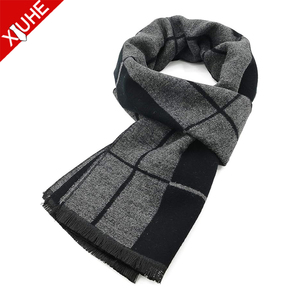 Bufandas Personalizadas para Hombre, Cálidas, Largas y Suaves, Estampadas, de Alta Calidad, con Borlas a Cuadros, Bufanda Gruesa Clásica de Jacquard de Rayón - Product Image 4