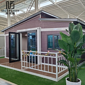 Casa pré-fabricada dobrável personalizada com estrutura de aço, metal luxuosa, pré-fabricada, sala dobrável de asa dupla - Product Image 2