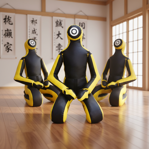 หุ่นฝึกซ้อม MMA ยิวยิตสู สำหรับยูโด มวยปล้ำ บราซิลเลียนยิวยิตสู เทควันโด และคาราเต้ - วัสดุ PU ทนทานและปลอดสารพิษ - Product Image 1