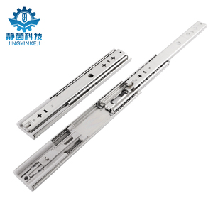 Glissière de <span class=keywords><strong>tiroir</strong></span> à roulement à billes à extension complète à 3 plis robustes 53 de large 120 <span class=keywords><strong>kg</strong></span> 10-28 pouces Rail télescopique à fermeture douce cuisine salle à manger - Product Image 2