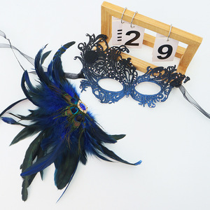 Maschera in Pizzo Dorato e Viola Ispessita per Carnevale, Festa di Halloween, Ballo in Maschera, Festa di Laurea e Festival di Metà Autunno - Product Image 3