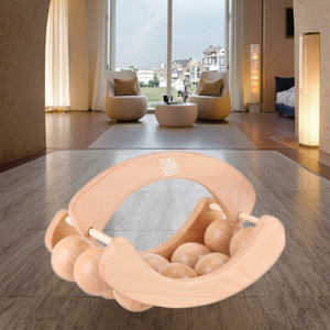 Rodillo de Masaje de Madera Maciza al por Mayor para Fabricantes, Masajeador de Bolas Portátil para el Hogar - Product Image 5