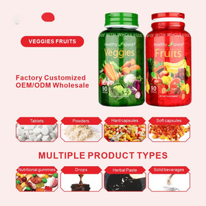 Cápsulas de Verduras y Frutas de Alimentos Enteros 90 Unidades Apoyo Energía Natural Sistema Inmunológico Bienestar General - Product Image 5