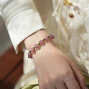 Nouvellement publié motif géométrique améthyste pour Bracelet Vintage littéraire artistique polyvalent Niche populaire Europe Amérique pour - Product Image 2