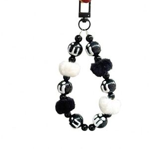 Creative New Acrylic <b>Plastic</b> <b>Beaded</b> Phone Chain Hand-Painted Pendant Bag Keychain Decoration Wholesale - Product Image 5