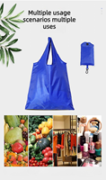 Grosir 1000 Pcs Tas Belanja Lipat, Tas Belanja Dapat Dicuci dengan Mesin dan Dapat Digunakan Kembali untuk Belanja, Perjalanan, Penyimpanan Promosi