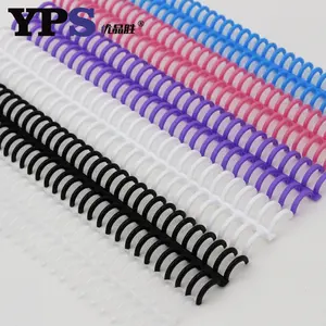 DIY plastik bağlayıcı şerit gevşek yaprak yüzük bağlayıcı klip dizüstü Spiral bobin klipleri kağıt plastik kitap bağlayıcı okul için