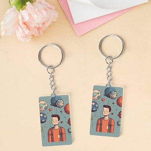 Llavero de acrílico con diseño de personajes de <span class=keywords><strong>anime</strong></span> <span class=keywords><strong>y</strong></span> dibujos animados, divertido, rectangular, para <span class=keywords><strong>hombre</strong></span>, OEM/ODM - Product Image 3