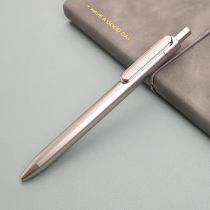 Custom Logo Retractable Heavy Feel Business Gel <b>Pen</b> 0.5mm Multi-Colored <b>Glitter</b> Ink Made of Plastic - Product Image 2