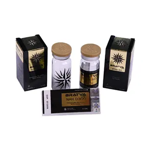 promotion price small vial 10ml hot foil stamping label and boxes