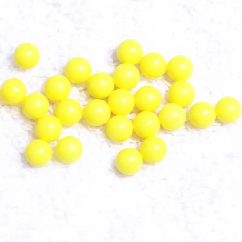 1/2 Inch 1 Inch 12.7mm 30mm yellow red blue green solid plastic ball pom balls for sale