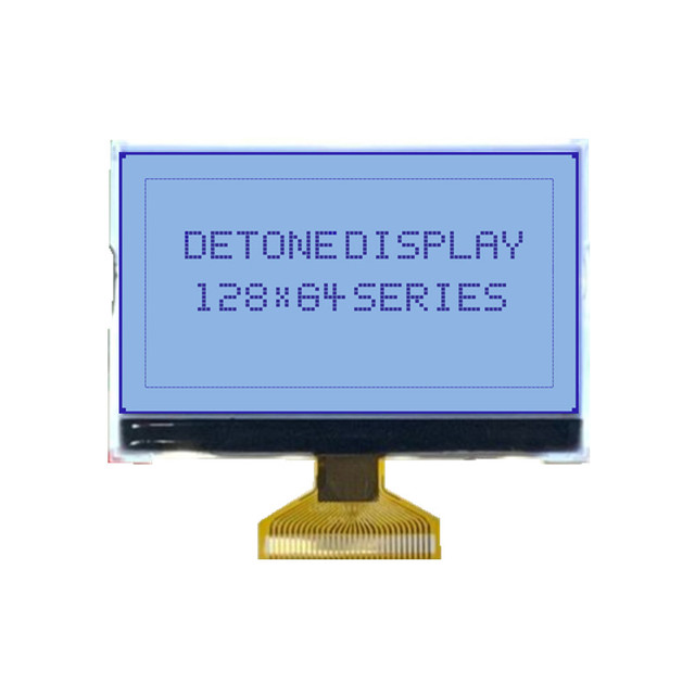 Detone 2.8-Inch Monochrome LCD Display Module 128x64 Graphics 30PIN FPC Connection SPI Interface 2.8/3.5 TFT