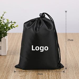 Portable Waterproof Nylon Drawstring Backpack Polyester <b>Storage</b> Pocket Oxford Cloth Single <b>Draw</b> Closure Dustproof for Jump Rope - Product Image 5