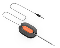 Sonde de température pour viande Hypersynes en acier inoxydable, remplacement de la sonde, 4 sondes, longueur du capteur 120 cm, poignée en silicone, Fahrenheit