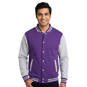 <b>Men's</b> Casual Streetwear Custom Plus Size Letterman Varsity <b>Jacket</b> Fashionable <b>Baseball</b> Style CollegeBaseballjacket <b>for</b> <b>men</b> - Product Image 1