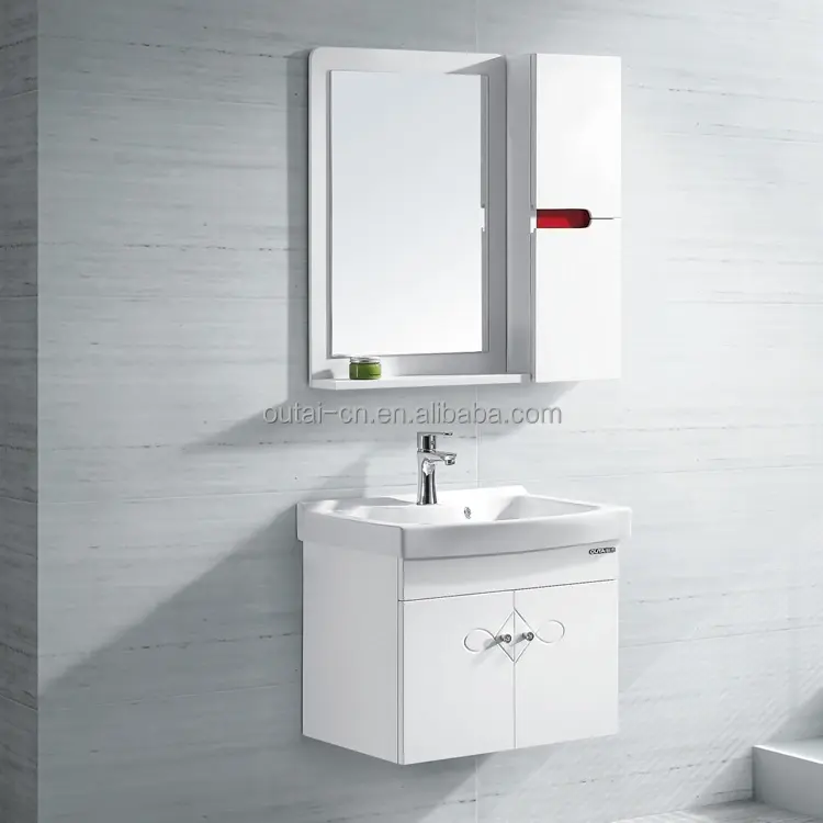 OUTAI-Espejo de baño montado en la pared, mueble de tocador colgante, medicina, hecho de acero inoxidable