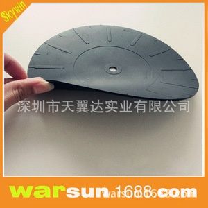 Almohadilla de goma para discos de vinilo, 17 cm de diámetro, 2 mm de grosor, color negro, antideslizante, a prueba de polvo, accesorio para instrumentos musicales - Product Image 5