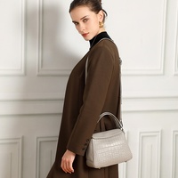 Nouveau à la mode Vintage peau de vache crocodile motif luxe femmes décontracté sac à main et sac à main haut de gamme fourre-tout bandoulière sacs à bandoulière