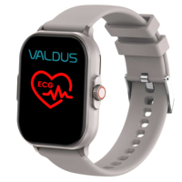 Jam Tangan Pintar VALDUS ECG Health IP67 280 MAH Pengukur Oksigen Darah Latihan Pernapasan Berbagai Mode Olahraga Jam Tangan Pintar VE12