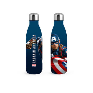 BOTELLA TÉRMICA DE ACERO INOXIDABLE CAPTAIN AMERICA 0.50LT 27X8CM - Product Image 1