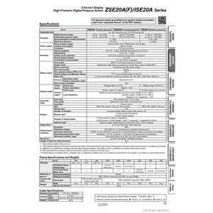 SMC Pneumatics Digital <b>Pressure</b> <b>Switch</b> ISE20A-S-01-JB - Product Image 1