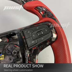 <span class=keywords><strong>Volante</strong></span> de fibra de carbono <span class=keywords><strong>deportivo</strong></span> forjado rojo de lujo personalizado <span class=keywords><strong>para</strong></span> Chevrolet Silverado 1500 RST Suburban Tahoe Blazer 2019-2023 - Product Image 4