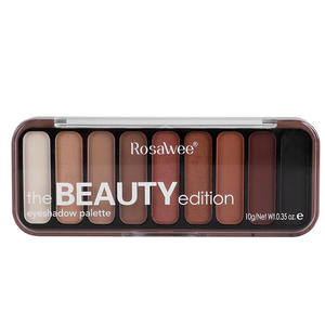 พาเลทอายแชโดว์ 9 สี ขายตรงจากโรงงาน เนื้อซาติน เมทัลลิก ชิมเมอร์ละเอียด เม็ดสีแน่น ติดทนนาน ไม่เลอะ เหมาะสำหรับใช้ในชีวิตประจำวัน - Product Image 4