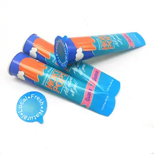 75ml /100ml customized printed jelly ice cream paper packaging cone and alcohol squeeze calippo tube