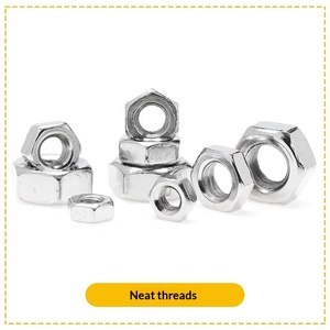 Tuercas Hexagonales de Acero al Carbono Nivel 4.8, Galvanizadas, Niqueladas, Laminadas en Caliente, Estándar GB, <span class=keywords><strong>Serie</strong></span> 200, M2-M6 - Product Image 2